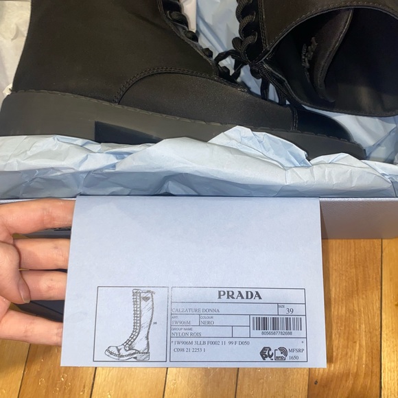 Prada knee high combat boots - Picture 3 of 3